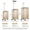 Sets Luggage Travel Suitcase Set 3Pcs Abs+pc Wiredrawing Trolley Case 3 Sets Business Travel Luggage Free Checkin Luggage