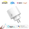 Plugs Zigbee 3.0 Tuya Plug Socket Outlet Eu 20a 4200w Power Monitor Works with Alexa Google Remote Voice Timer Smart Home Automaiton