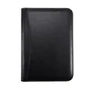 A5A6 Business PU Кожаная папка с кожаной папкой Loak Leaf Leaf Padfolio Notebbook Binder Journal Book Блокнот с калькулятором 240420