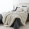 Decken Battilo Faux Pelzdecke für Bett Luxus Dekor Blanke Super weicher Flussflügelwinter warmer gemütlicher Wurf