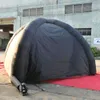 Tenda per ragno gonfiabile all'aperto personalizzato con porte e pareti con cerniera bianca ombra nera tettoia gazebo pneumatico per eventi