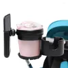 Barnvagnsdelar 97BE Säker justerbar kopphållare med telefonflaskstativ för barnvagnscykel