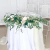 Fleurs décoratives yan 2pcs chérie / table de tête artificiel swags maître de table arrangements pour les décors de cérémonie de mariage rustique