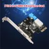 Cartes 2 ports USB Header USB 3 vers PCIE PCI Express Motherboard Adapter Card PCI Express PCIe to USB 3.0 Hub Adapter Carte