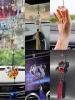 charms Multi Styles Austrian Crystal Car Hangings Christmas Tree Decorative Carved Home Ornaments Wishes Blessing Gift KT hanging