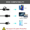 Cameras USB 3in1 Digital Led Otoscope Ear Scope Camera 5.5mm Diameter Visual Ear Endoscope Earwax Cleaning Tool for Android/Windows