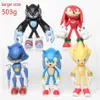 Action Toy Figures 5pcs Set mignon sonic pvc personnage jouet hedgehog shadow tail fig Figure 14cm Model Dolls Enfants Animal Toy Birthday Gift T240422