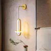 Lampada a parete LED moderna LED Ellittico a doppio anello casa decorazioni per la casa sconde illuminazione da letto soggiorno per interni lucentezza