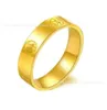 The Magic Ring of LoveThe Craft Classic Luxury Simple Diamond Pattern Card Family Couple Wedding Triple Gold Jewelry with carrtiraa original rings