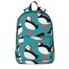 Zaino puffins pattern animale boy girl book book book borse school borse kids raucksack spalla grande capacità di grande capacità