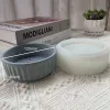 Cerâmica faixas circulares largo maconha panela de flor de silicone diy portador de caneta diy caixa de armazenamento caixa de concreto molde de concreto fabrica