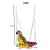 Autres fournitures d'oiseaux 1pc Toys swing hamacs suspendus colorés pour les oiseaux de compagnie parfaits perruchets permanies et calocaques