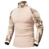 T-Shirts Refire Gear Outdoor Tshirt Men Long Sleeve Hunting Tactical Military Army Shirts Uniform Hiking Breathable Shirt 9 Colors