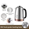 Kettles Houselin Stainless Steel Cordless Electric Kettle. 2000W Fast Boil with Water Temperature Display, 1.7 Liter Coffee Kettle