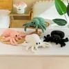 Simulation Black Spider Jumping Doll Crawling Pet Plush Cute Reptile Toy Super 240422