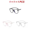 Occhiali da sole 1/2/3pcs Ottico Spettacolo unisex Fashion Anti Blu Light Blocking Glasshi RAIDIAZIONE Retro Retro Computer