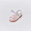 Sandales DB2222602 Dave Bella Summer Fashion Baby Girls Floral Appliques Chaussures Chaussures de marque fille mignonne Chaussures 240419