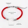 Urok bransolety czerwona linowa skórzana kotwica Banless żeńska biżuteria 20 cm długość ceramiczna bransoletka Prezent dla matki dobrej jakości