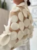 Blouses pour femmes 3d décoration florale transparente