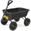 Camping Wagon 7 Cu ft chariot de chariot 7gcgnf lourde en poly avec pneus noflat 1200 lb fournitures de jardin 240420