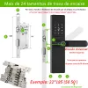 Control Bloqueo de puerta de huella digital portugués Wifi para bloqueo digital digital para el aire libre Biometrictuya Lock Smart Door Security Locks de seguridad de seguridad