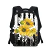 Bags 16 Inch Casual Kindergarten Bookbag Students Small School Bags Sunflower Flower Printed Boys Kids Backpack Children School Bag