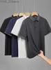 Chemises masculines Summer Mens Shirt Nouveau t-shirt à manches courtes classiques T-shirt pour hommes en nylon à séchage rapide