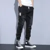 Jeans för man kläder rak baggy brett ben casual överdimensionerade byxor vintage koreanska streetwear avsmalnande broderade byxor 240420