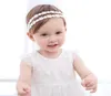 Baby flickor pannband koreanska prinsessan pärla strass spets tyll huvudkläder barn band hårband barn hårtillbehör kha3973235518