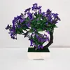 Decoratieve bloemen 1 pc mini kunstmatige pot nep planten planten bonsai boom kleine simulatie bureaublad ornamenten home decor