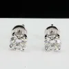 Kolczyki Hiphop 4 Kolczyki Moissanite Kolczyki śrubowe Wstecz 0,210ct D Color VVS1 MOISSANITE Diamentowe kołki uszy 14K Złota Test podanie