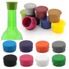 red wine leak proof bottle cap Candy colored wine-bottle cover Sealed Beverages Champagne beer bottles StoppersFood grade Silicone Bar tools T9I002622