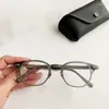 Solglasögon ramar av hög kvalitet lemtosh-mac glas för kvinnor handgjorda fyrkantiga acetat sol svart sköldpaddsglasögon myopia lins män ram
