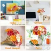 Dekorativa blommor 12st afrikanska tusenskönor Faux Bouquet Fake Home Garden Wedding Table Diy Simulation Decor Pography Props