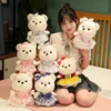 Belle fille coeur ours ours en peluche toys kawaii animaux sfuffés doux bébé somnifère poupée valentines jour pour les accessoires selfie 240422