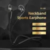 Hoofdtelefoon/headset BX03 Neckband Bluetooth oortelefoons magnetische draadloze hoofdtelefoons met microfoon HiFi Waterdichte sport lopen oordopjes BT5.0