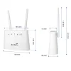 Маршрутизаторы yizloao b311v 4g LTE Router 300 Мбит / с беспроводной RJ11 CPE 4G LTE Mobile Voice Volte Wifi Hotspot 2pcs Точки доступа антенны