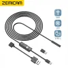 Cameras Android Endoscope Camera 7MM 5.5MM Mini Lens 3IN1 TYPEC Micro USB 6LEDs Waterproof Inspection Borescope for Samsung Huawei PC