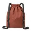 Väskor Fashion Women DrawString ryggsäck Högkvalitativt Dåligt tyg A4 Bokskola ryggsäck stor kapacitet basket ryggsäck