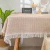 Table Cloth Instagram Knitted Fabric Art Tea Cover Light Luxury and High Quality Reading Rectangular Qin