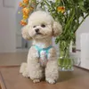 Vêtements pour chiens Verte d'été Hollow Mesh Sling Pet Small Dot Robe Floral Robe Clothing