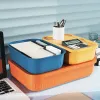 Bodes Boîtes de rangement en plastique de bureau avec couvercle Stramis Cosmetics Bijoux Organisateur de cuisine Paniers de rangement de rangement