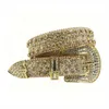 Aiguille boucle nouvelle eau diamant ceinture de mode féminine perle décorative ceinture punk jeans ceinture 240315