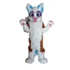 2024 Высококачественный Fox Fursuit Long Fur Husky Costume Costume Costum