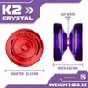 Magicyoyo Responsive Yoyo for Kids K2 Crystal Dual Purpose Plastic Yo-Yo för nybörjare Byte av svarande Bolllager 240408