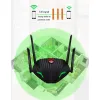 Routrar Dual Band 2.45 GHz 1200m extern antenn trådlös router WiFi Network Card Gigabit Port Wireless Signal Repeater