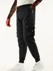 メンズパンツ男性用カジュアルパンツソリッドカラースリムフィットファッションズボン高品質のデザインストートウェアブランドパンツ男性Y240422