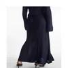 Skirts Women Autumn And Winter Dark Blue Slim Fit Ribbed Knitted Patchwork Skirt