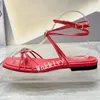 Casual schoenen vierkant teen open slanke hoge hakken sandalen houden van kristallen decoratieve slippers dames lente feestjurk vrouwen 2024