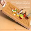 Bins Building Blocks Toys Lagring Box For Lids Brick Shaped Plastic Kids Bin Child Toy Containrar Sundries Stapble Organizer